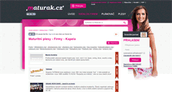 Desktop Screenshot of maturitni-kapela.maturak.cz