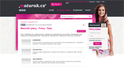 Desktop Screenshot of maturitni-saty.maturak.cz
