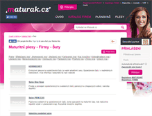 Tablet Screenshot of maturitni-saty.maturak.cz