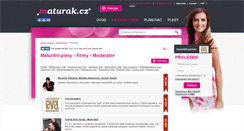 Desktop Screenshot of maturitni-moderator.maturak.cz