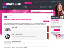Tablet Screenshot of maturitni-predtanceni.maturak.cz